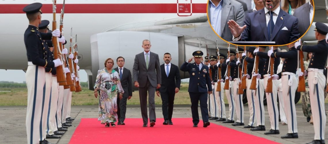 Rey Felipe VI de España llegó a Colombia para asistir a la posesión presidencial de Abelardo de la Espriella en Cali