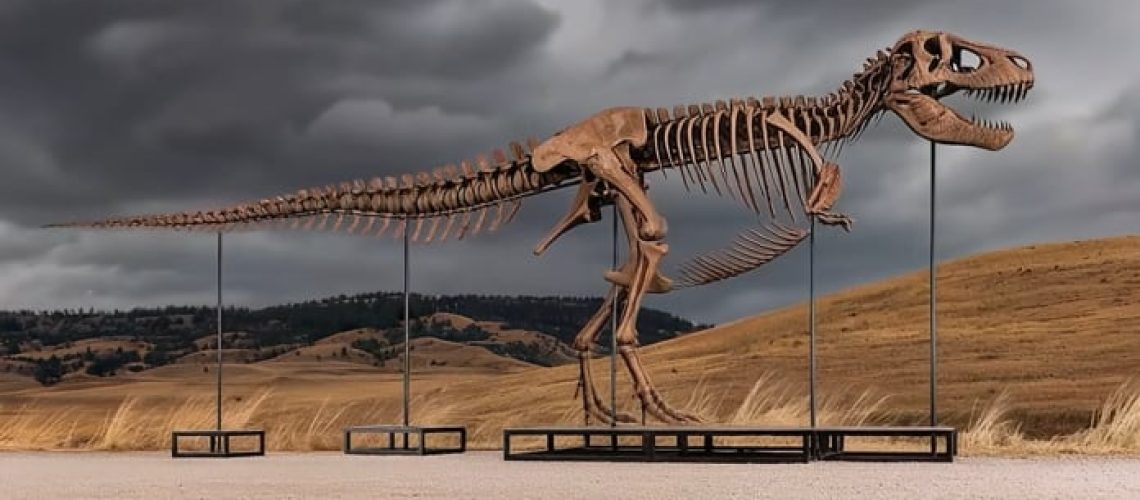 El fósil más caro de la historia: el esqueleto del tiranosaurio rex “Gus” se subastó por 50 millones de dólares