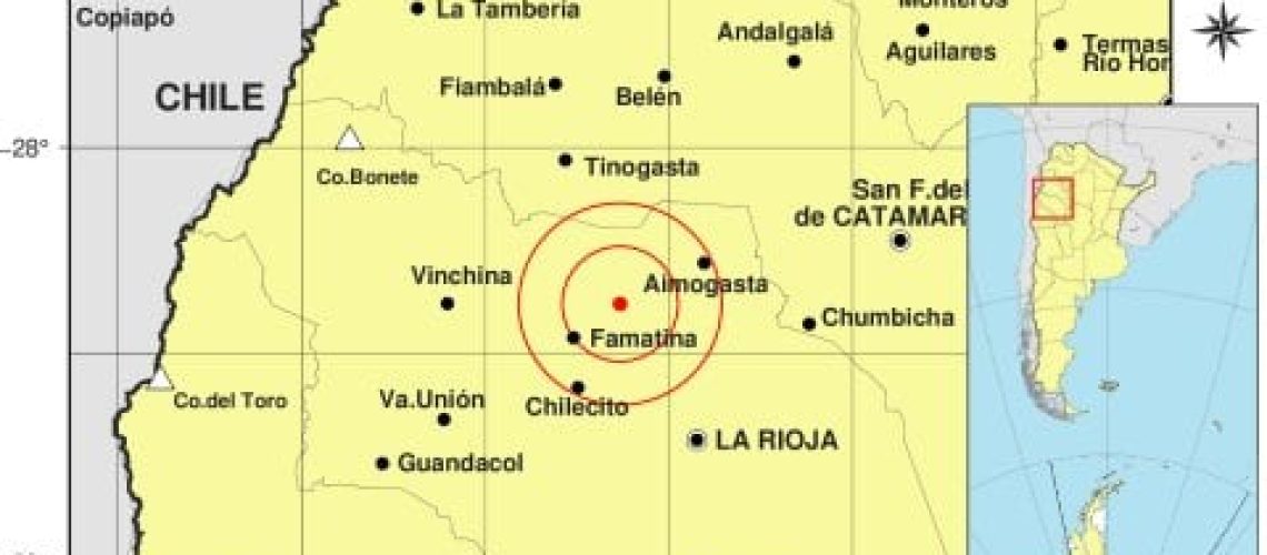 Un fuerte sismo con una magnitud de 5,4° sacudió La Rioja y se percibió en tres provincias vecinas